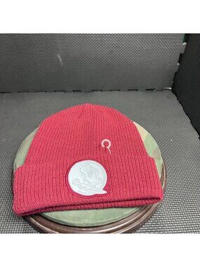 Nike Maroon Beanie Hat With Florida State Seminoles Logo & Embroidered Swoosh Lo
